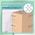 thumbnail image 3 of 8 pcs  Adhesive Furniture Anchors Prevent Dumping Wall Devices for Shelf Cabinet Fixing, 3 of 6