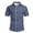 #05 Navy 【Mix & Match: Essential Colors in Stock】, variant on Men's Summer Striped Flannel Collar Short Sleeve Button Up Shirt Casual Beach Shirt Tops for Vacation Golf Fishing Loose Fit Modern Fashion Essential | AESTIVO,Black L