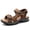 Brown, variant on Mens Athletic Hiking Sandals | Adjustable Straps | Air Cushion Shock Absorption | Non-Slip Traction for Beach Trekking & Casual Wear