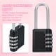 thumbnail image 4 of Cerraduras de combinación de gancho largo Uxcell, cerradura de combinación para casillero de gimnasio, cerradura de puerta de valla exterior, hasp de almacenamiento negro, 4 of 7