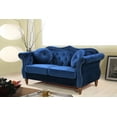 thumbnail image 2 of Uspridefurniture Carbon Classic Nail - head Chesterfield 2 Piece Living Room Set Blue, 2 of 5