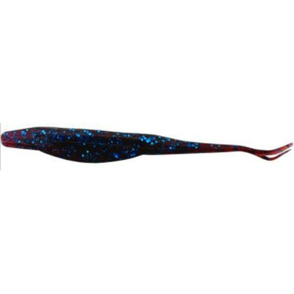 Zoom Fishing Lures 023007-SP Super Fluke 5 1/4 Inch 10 Per Pack Moccasin Blue