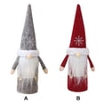thumbnail image 3 of BrowQuartz Xmas Wine Bottle Cover Faceless Old Man Clothes Glass Protective Hat Winebottle Sleeve Dining Table Party Wedding Decoration Gray, 3 of 6