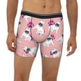 thumbnail image 2 of Rateoe Bulldog Print Men’s Underwear Boxer Briefs Soft Comfortable Underwear Boxer Briefs, Long Leg Briefs,Anti-chafing Boxer Briefs, 2 of 7