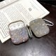 thumbnail image 4 of Estuche para Airpods NQ con purpurina funda protectora a prueba de golpes con mosquetón compatible con carga inalámbrica LED visible para Apple Airpods 2 1, 4 of 5