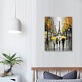 thumbnail image 3 of JEUXUS Paris Wall Decor Black and White Effiel Tower Street Oil Painting Framed Giclee Picture Print Paris Iconic Buildings Wall Art Romantic Home Decoration for Living Room Bedroom 16x20 inch, 3 of 4