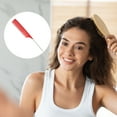 thumbnail image 3 of Unique Bargains Wide Tooth Hair Brush Tail Comb for Home Use Styling Comb Plastic Red, 3 of 6