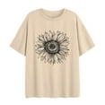 thumbnail image 4 of SUNBS Womens Oversized Graphic Tees - Sunflower Casual T-Shirts for Women Summer Tops, 4 of 9
