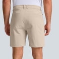thumbnail image 5 of Vibrex Men's Shorts Elastic Waist Straight Buttons Zipper Solid Color Cargo Shorts Loose Comfort Summer Casual Work Shorts with Pockets, Gifts for Men,Khaki_XL, 5 of 7