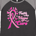 thumbnail image 4 of Inktastic Faith Hope Cure Breast Cancer Awareness Women's Plus Size T-Shirt, 4 of 5