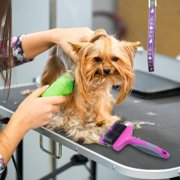 Groomer Essentials Flexible Slicker Brush - Double/Medium Firm