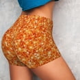 thumbnail image 6 of Rocae Orange Glitter for Women's Quick-Dry Running Shorts,Ladies Active Athletic Apparel Yoga Workout Gym Running Volleyball Spandex Shorts XX-Large, 6 of 9