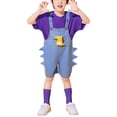 Coerni Toddler Kids Denim Overalls Shorts Adjustable Button Strap ...