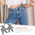 thumbnail image 3 of Miangastore 2 Pairs Bear Button Pins Adjustable Jean Buttons Pins Pant Clips Nail-free Reusable Buttons, 3 of 8