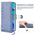 thumbnail image 3 of Huawei P30 Pro Wallet Case Huawei P30 Pro Cover Premium PU Leather Folio Flip Notebook Cover Vogue Business with Credit Slots Wallet Case for Huawei P30 Pro - Blue, 3 of 5