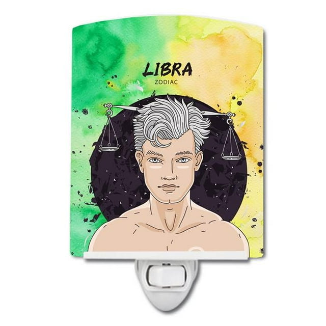 Carolines Treasures BB7323CNL Libra Zodiac Sign Ceramic Night Light