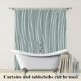 thumbnail image 2 of 72x84 Inch Rustic Boho Stall Shower Curtains for Bathroom Concise White Stripe Farmhouse Bathtub Curtain Neutral Shabby Chic Extra Long Bath Curtain Decor Polyester with Hooks, 2 of 6
