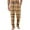 Brown, variant on Men's Knitted Fashionable Printed Pocket Casual Pants, Plaid Pajama Pants for Home, Sleep and Lounge Wear,Beige,L