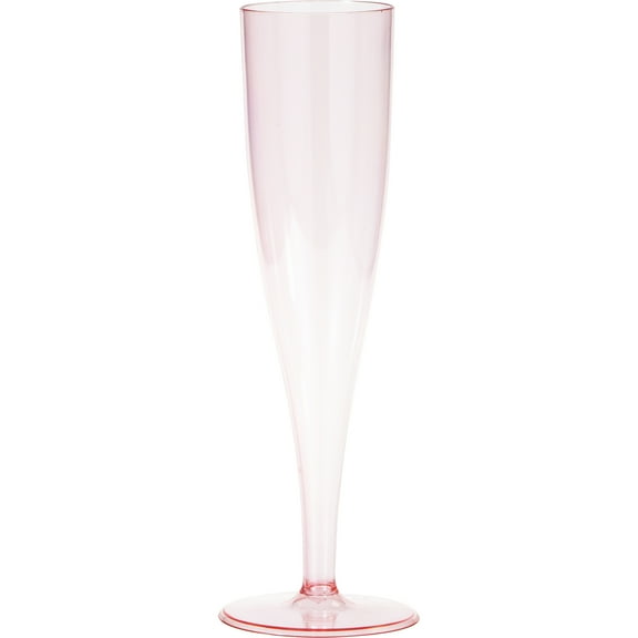 Pink Plastic Champagne Glasses 4 Count, 5 Ounces by Way to Celebrate