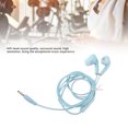 thumbnail image 5 of BIMZUC Wired Sport Earphone 3.5mm Universal HiFi Music Bass Earbud Headphone with Microphone, In-Ear 3.3ft Corded Gaming and Casual Listening Audio Earplug Style for Smartphone & PC, Blue, 5 of 9