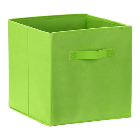 Unique Bargains Fabric Storage Cube Storage Bin Green 12.2*12.2*12.2in