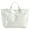 White, variant on Women's Large PVC Tote Bag Letters Print Kraft Paper Shoulder Handbags Summer Clear Shopping Hobo Bags