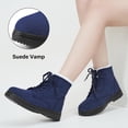 thumbnail image 4 of Women Winter Boots Snow Warm Cotton Fur Lined Winter Shoes Lace Up Comfortable Non Slip Ankle Platform Boots Outdoor, 4 of 12