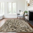 thumbnail image 6 of Addison Rugs Mayfield Washable Cowhide Small Boxes Gray Rectangle Rug, 8' x 10', 6 of 6
