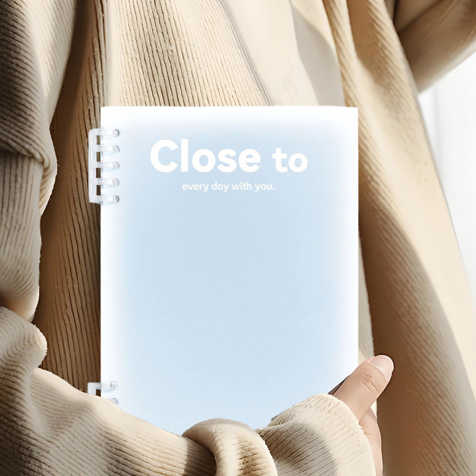 HBBKVI 2 Pack Notebook, A5 Horizontal Thickened Coil Notebook Excerpt Colorful Plastic Cover Notebook Quality Writing Paper No Additive