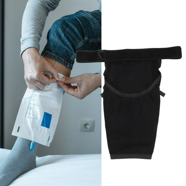 Support de Sac de Drainage avec Ceinture, Support de Sac de Drainage Urinaire Réutilisable pour Patient Incontinence pour Hospita m,L,TG