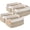 White&Jute, variant on Natubeau 4 Pack Woven Storage Basket for Shelves, 29L Large Cube Storage Bins, Cotton Rope Woven Baskets for Organizing, Jute, 17.5"D x 13"W x 7"H