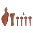 thumbnail image 5 of Raindrops Jujube Wood Violin Accessories 7Pcs Set with Chin Rest and Tailpiece, 5 of 8