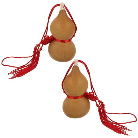 

2pcs Gourd Shaped Pendant Bag Decorative Pendant Car Hanging Pendant DIY Car Accessory