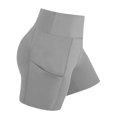 thumbnail image 7 of Weiqiqre Athletic Shorts for Women Yoga Shorts with Pockets for Women, 6" Crossover High Waist Lounge Biker Shorts, 7 of 7