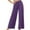 Purple, variant on Timegard Plus Size Pants for Women High Waist Fall Travel Vacation Casual Loose Trousers Solid Color