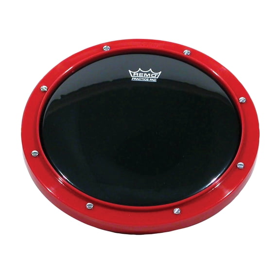 Practice Pad, 8 Diameter, Red, Ebony Head