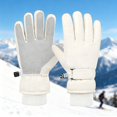 thumbnail image 4 of CPNG Kids Snow Ski Gloves for Boys Girls Winter Snowboard Waterproof Windproof Solid Color Mittens Thermal Fleece Gloves for Cold Weather, 4 of 4