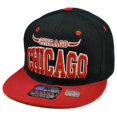 thumbnail image 2 of Chicago Chi Town Windy City Headlines Flat Bill Brim Snapback Acrylic Hat Cap, 2 of 3
