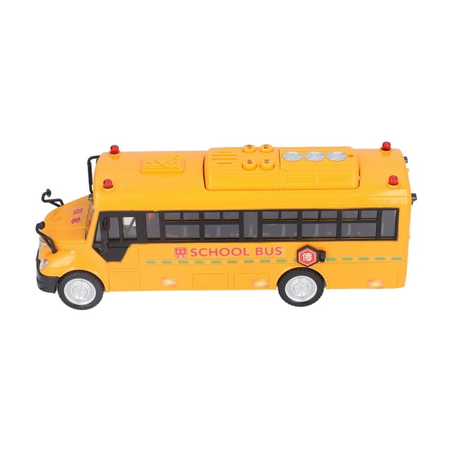 Juguete Modelo De Autobús Escolar, Regalos De Cumpleaños, Luces De Sonido, Figura De Coche De Autobús Escolar Amarillo Para Jugar A Diario