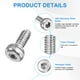 thumbnail image 2 of Uxcell 60-Pack M2 x 4mm Tornillos de Cabeza Hexagonal, Tornillos de Máquina de Acero Inoxidable 304, Sujetadores de Precisión de Rosca Completa, 2 of 7