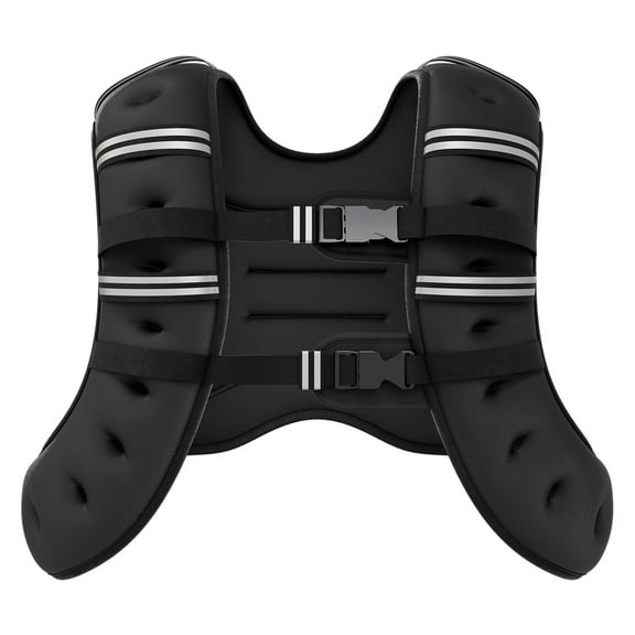 BAOKALER Weighted Vest for Fitness, Professional 12lb Design with Reflective Strips, Ideal for Men & Women for Strength Training, Running, Muscle Building & Weight Loss