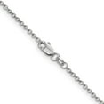 thumbnail image 6 of Auriga Fine Jewelry 14K White Gold 1.4mm Open Wide Link Cable Chain Necklace for Women 20", 6 of 6