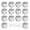 With Battery-White B, variant on 12 Pack Smoke Alarm Detector Home Fire Safety Sensor Alert