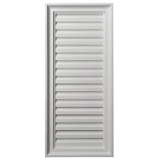 Eken A Millwork GVVE16X36F 16 in. W x 36 in. Architectural Vertical Gable Vent Louver- Function Al