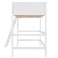 thumbnail image 6 of Tcbosik Twin Size Loft Bed with Ladder, Wood Bed Frame with Full Length Guardrail, Easy Assembly, White, 6 of 9