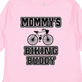 thumbnail image 4 of Inktastic Mommys Biking Buddy Boys or Girls Long Sleeve Toddler T-Shirt, 4 of 5