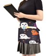 thumbnail image 2 of Yayeee Waist Apron with Pockets for Cooking Waterproof Half Server Aprons, White Halloween Ghosts, 2 of 7