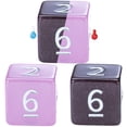 thumbnail image 5 of Gate Keeper Games and Dice: Chronomancy: Ninja - 7pc RPG Set, Thermal Color-Changing Light Pink & Black, Hot & Cold, 7 Resin Dice, Role Playing Games, 5 of 9