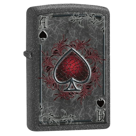 Zippo Lighter: Ace of Spades - Iron Stone