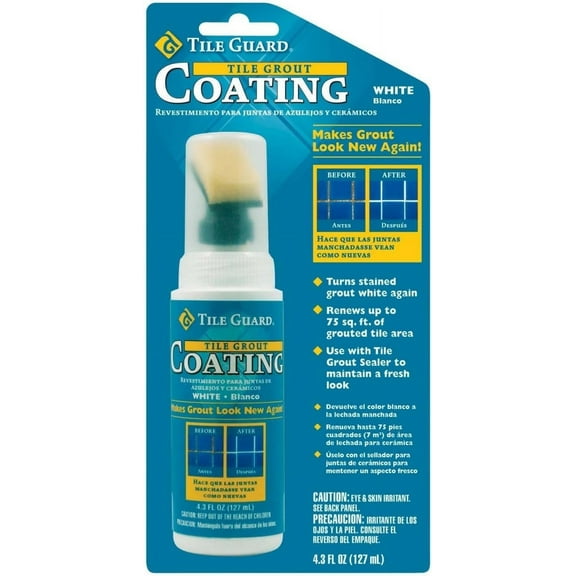Homax Tile Guard Tile Grout Coating - Easy to Clean, White - Pack of 6 — Residential Use, Standard Application